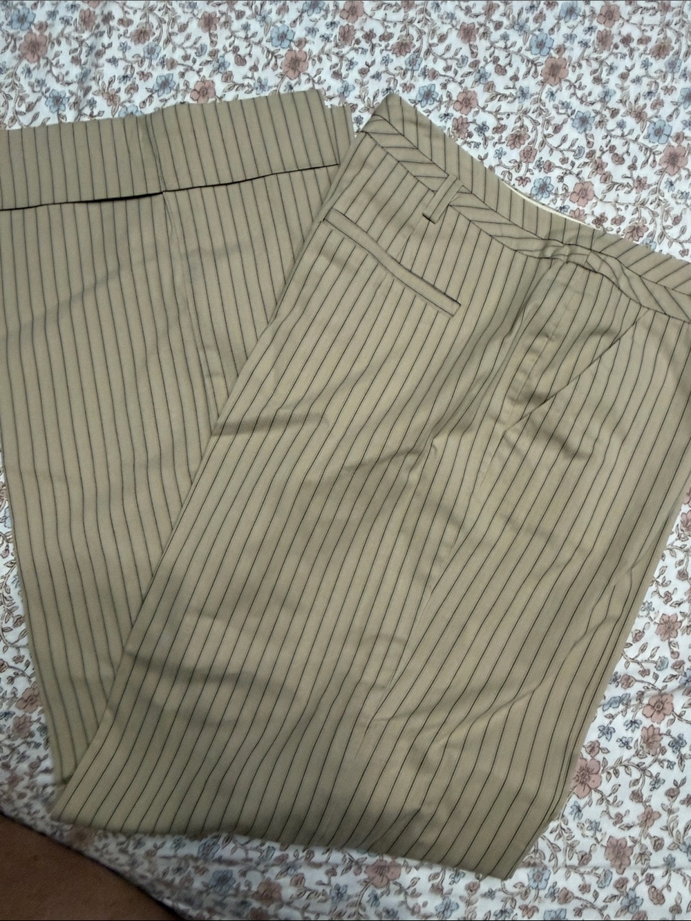Anthropologie Elevenses Pinstripe Dress Pants